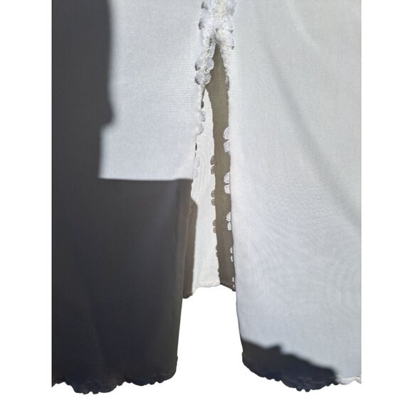 VTG OLGA Ivory Nylon Half Slip Womens Lingerie Underskirt Lace Hem (Flaw) - Picture 2 of 6